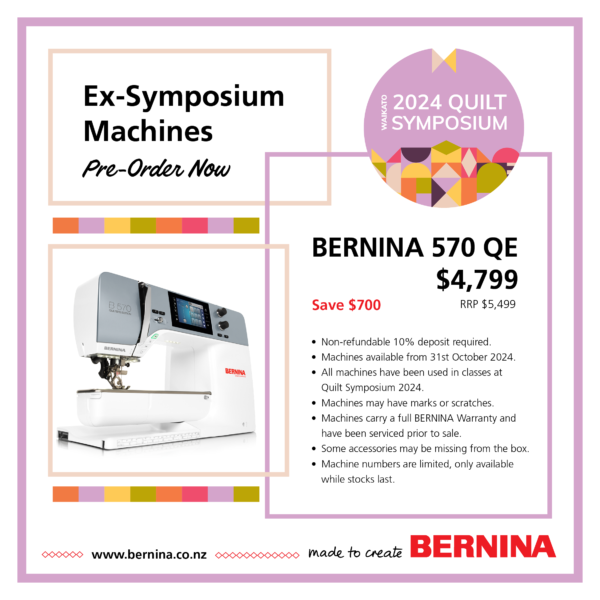 Ex Symposium Machines - BERNINA 570 QE