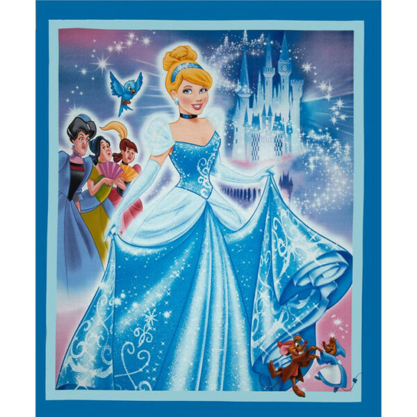 Disney Cinderella Princess Fabric Panel