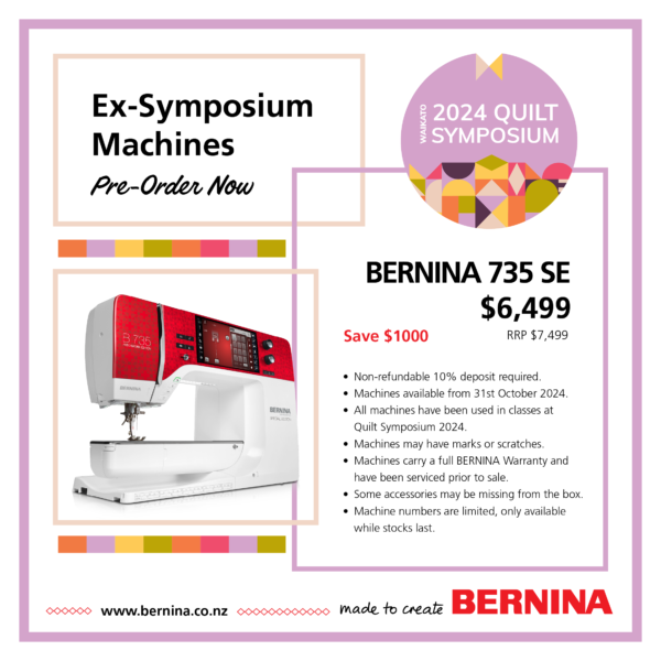 Ex Symposium Machines - BERNINA 735 SE